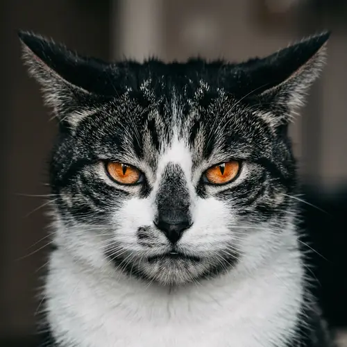 Intensify Cat's Aggression: Fiery Eyes, Tensed Muscles & Flattened Ears