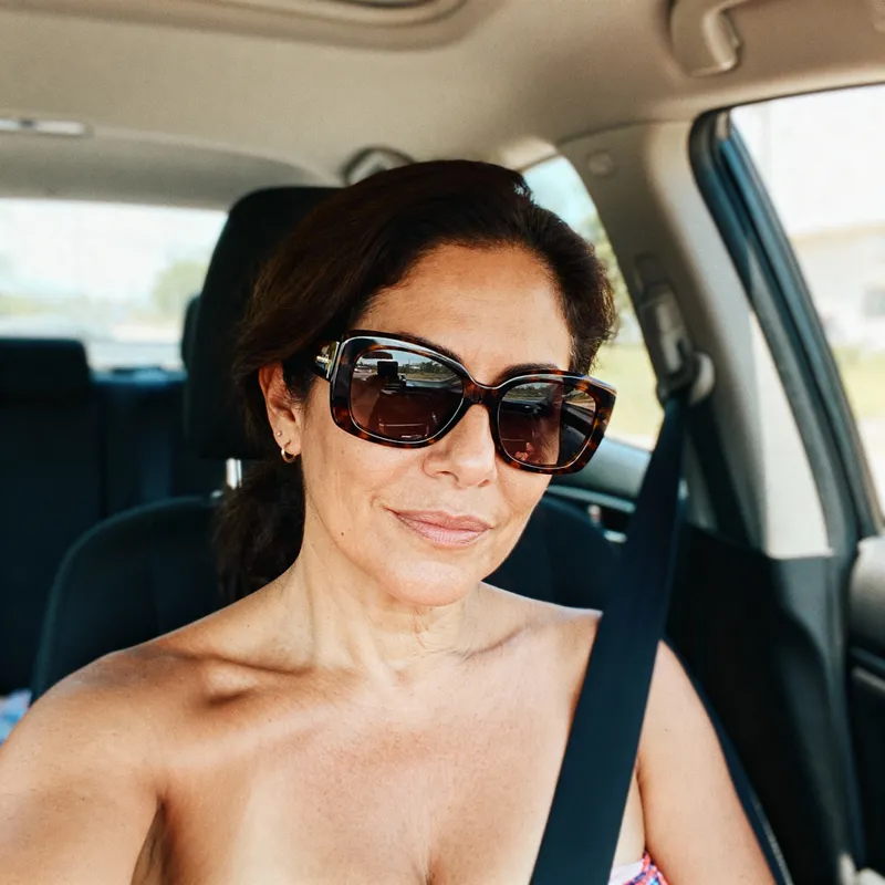 Summer Selfie of a 42-Year-Old Hispanic Woman