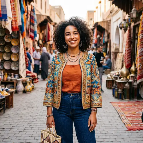 Stylish Moroccan Woman: Tradition Meets Modern Fashion