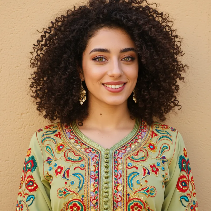 Stylish Moroccan Woman: Tradition Meets Modern Fashion
