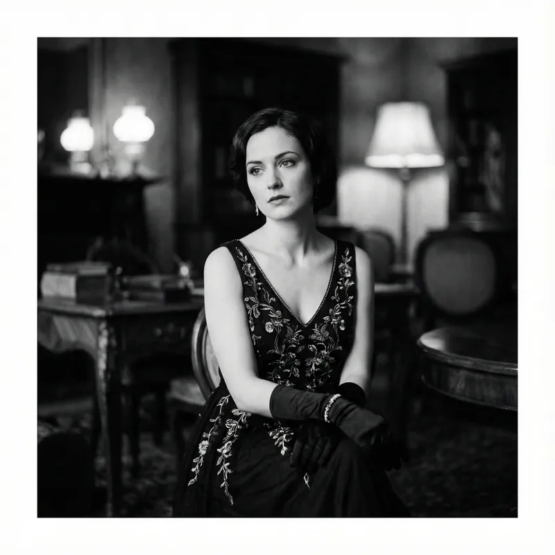 Elegant Black and White Fashion Portraits Elegant Black and White Fashion Portraits