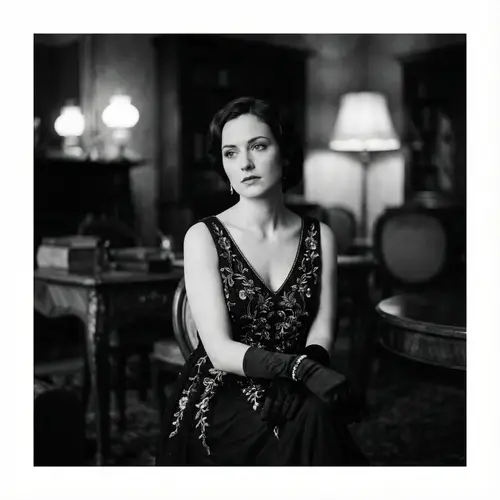 Elegant Black and White Fashion Portraits