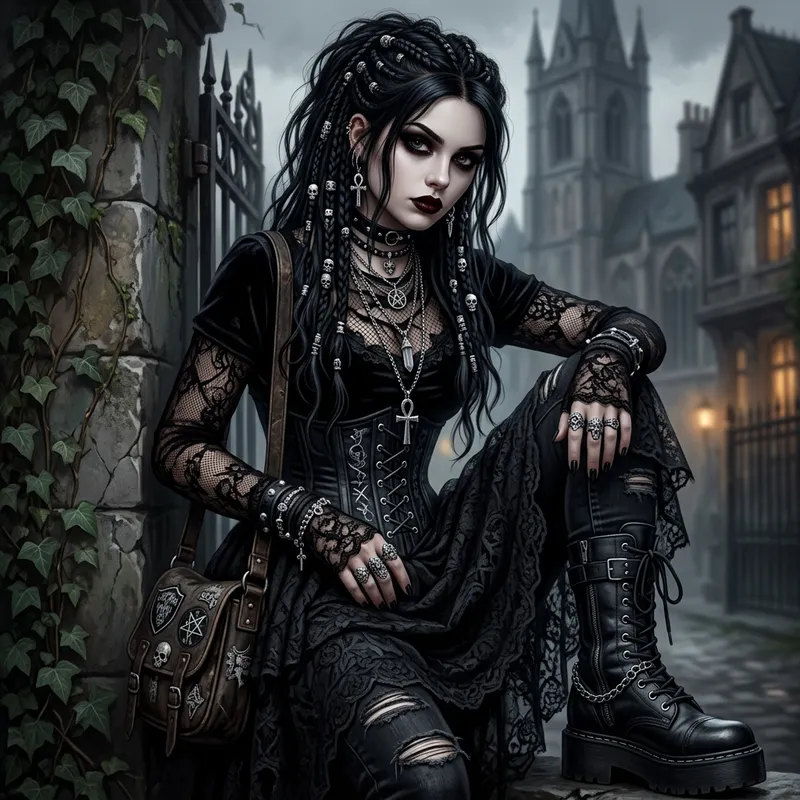 Voraciousmoga Style Goth Girl | Dark Lacey Clothing & More