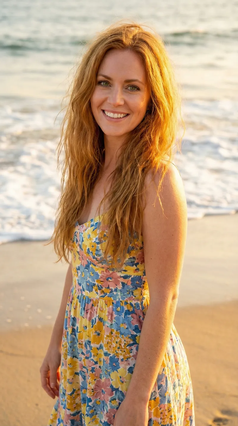 Vibrant Summer Beach Fashion Photography