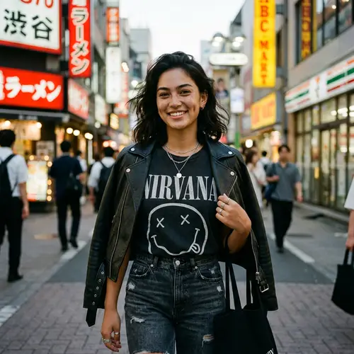 Stunning Japanese-Filipino Model with Edgy Style