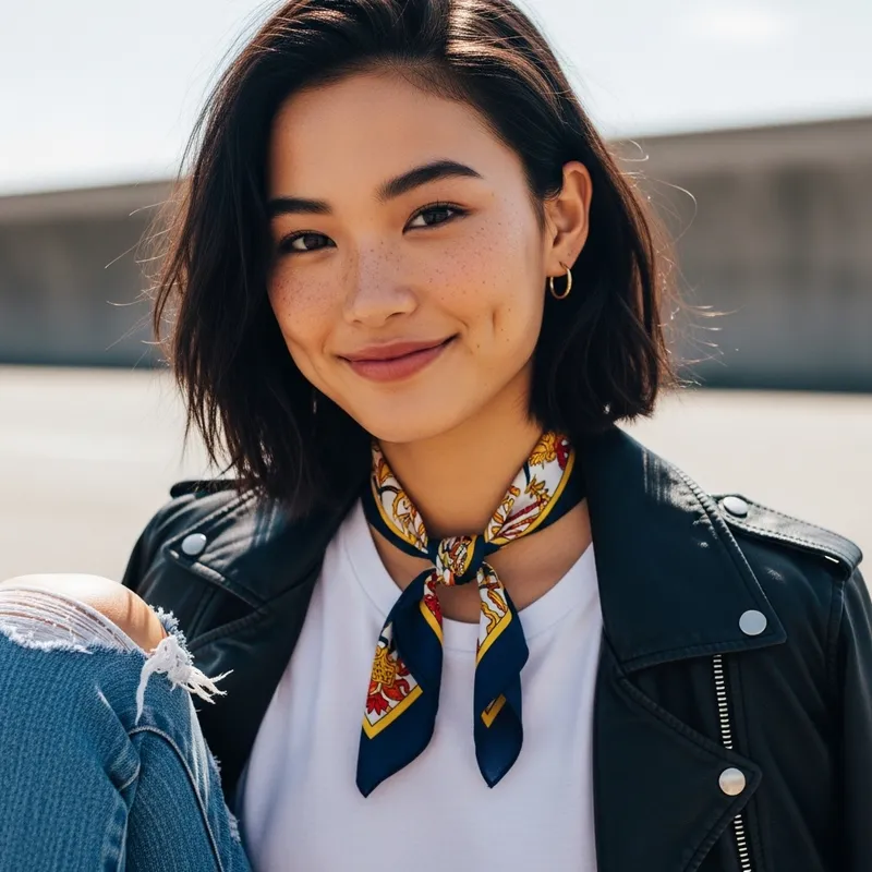 Stunning Japanese-Filipino Model with Edgy Style