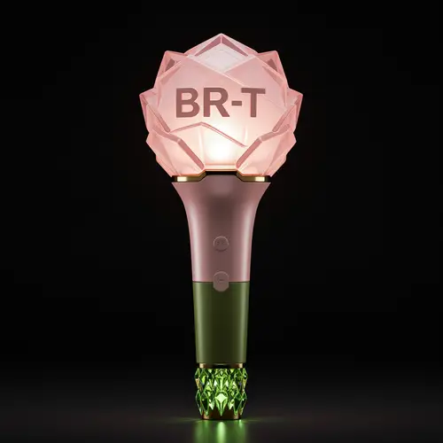 BR-T Kpop Lightstick - Soft Pink & Olive Green