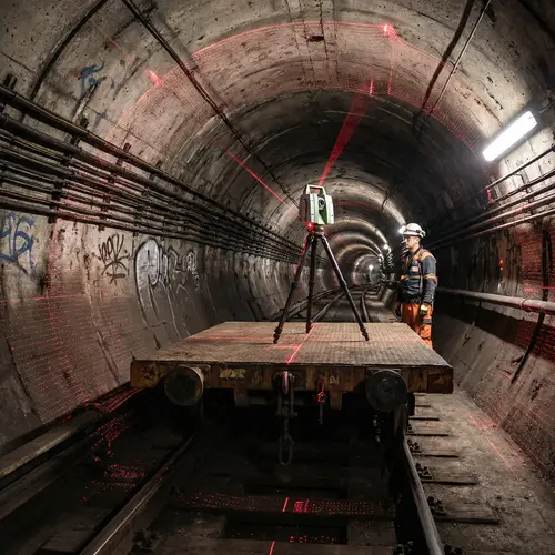 3D Laser Scanning on Subway Rail Tracks