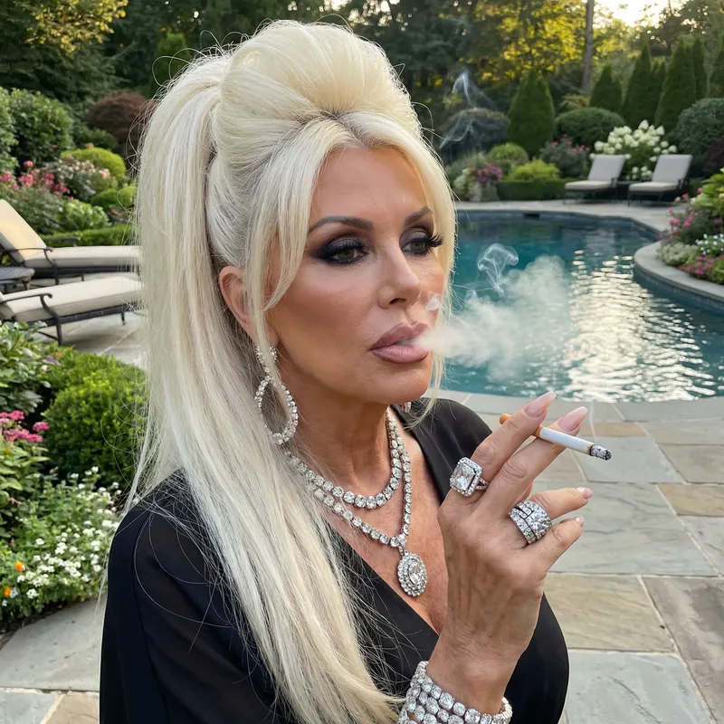 Stylish Granny: Smoky Elegance in 4K HD