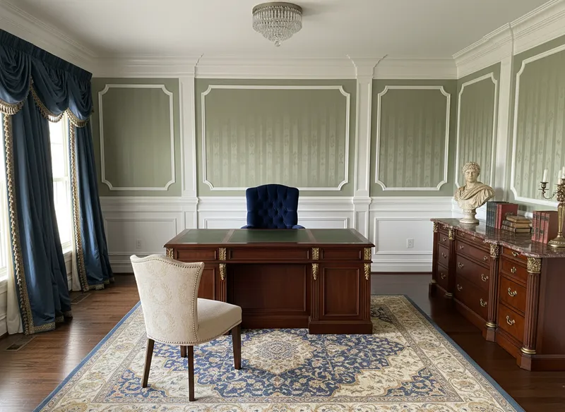Neoclassical Style Office Transformation