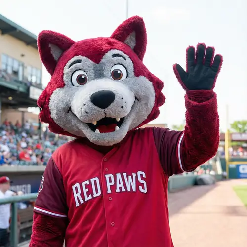Red Wolf Mascot Design for Your Brand