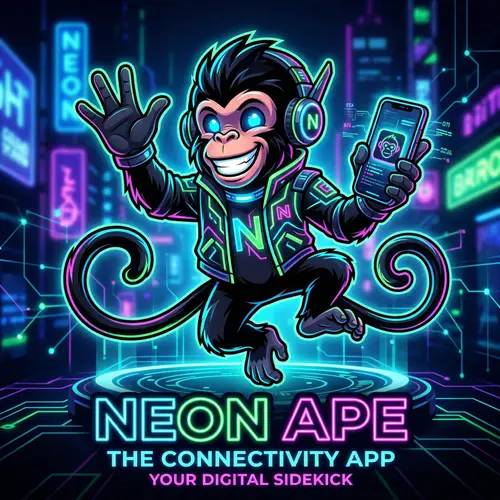 Unique Black Monkey Mascot for Your App