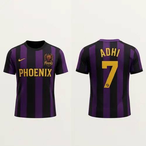 Custom Black Jersey with Gold Nike Logo