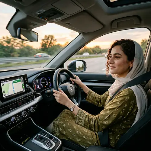Modern Pakistani Woman Driving Honda Car | Latest Models