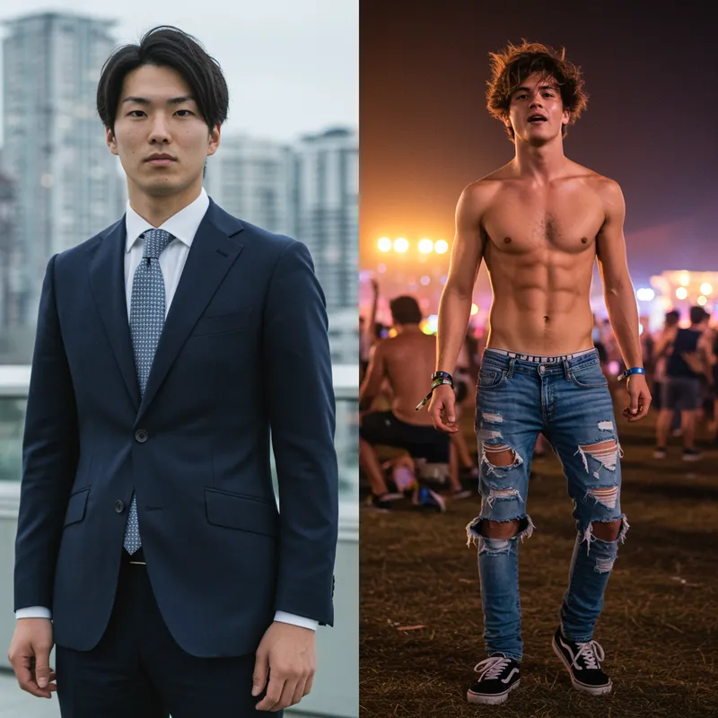 Businessman vs Party Boy: A Cultural Comparison