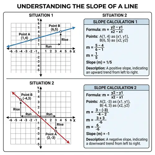 Mathematical Concepts: Line Slope Illustration
