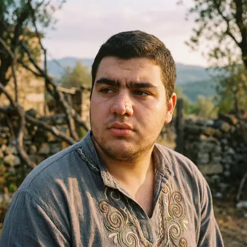 Charming Portrait of a Thoughtful Young Model