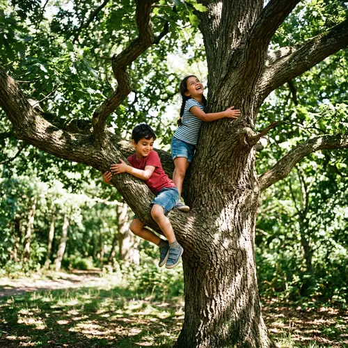 Joyful Tree Climbing Adventure for Kids | Outdoor Fun