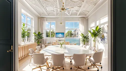 Bright Summer Meeting Room for Productive Sessions