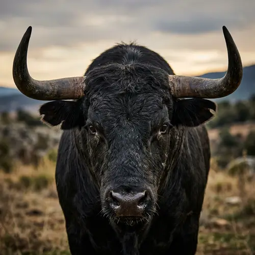 Black Bull's Head | Powerful Image