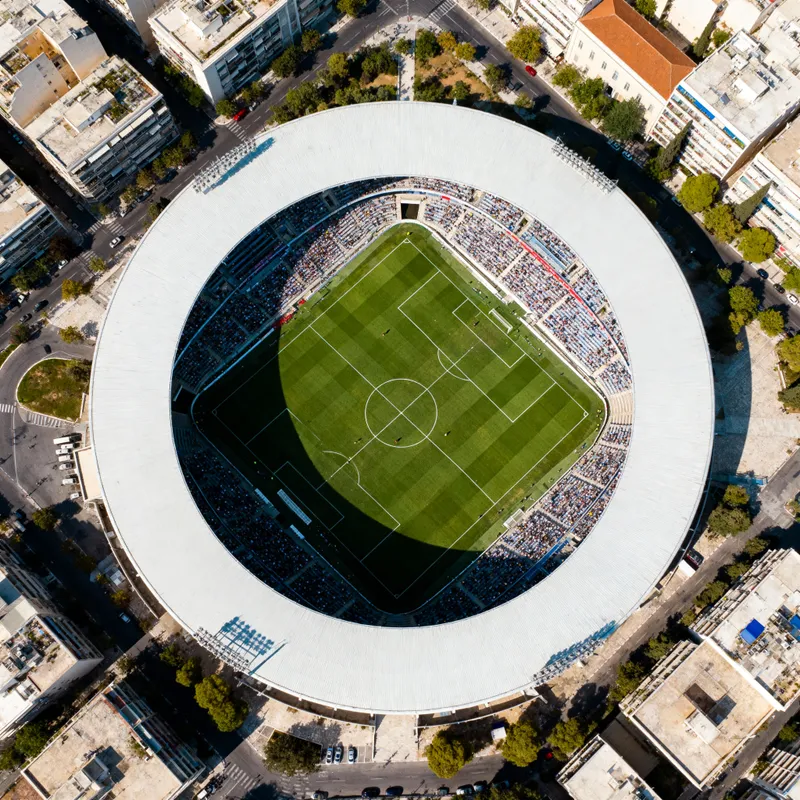 Aerial View of Athens Soccer Stadium