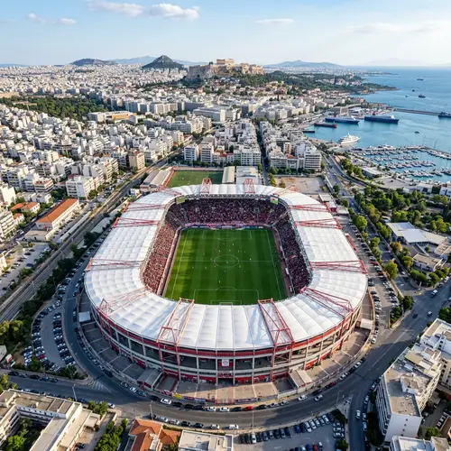 Aerial View of Athens Soccer Stadium