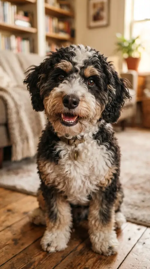 Adorable Fluffy Dog Portrait - Detailed & Expressive