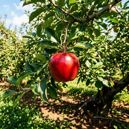 Juicy Red Apple: A Taste of Nature's Bounty