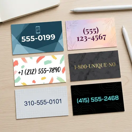 Stylish Phone Numbers: Creative Designs for Business & Personal Use