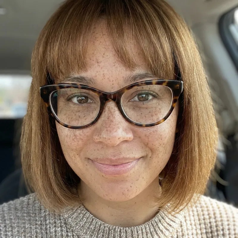 Freckled Beauty: Close-Up of a Light-Skinned Woman