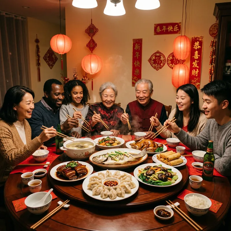 Chinese New Year Dinner Celebration