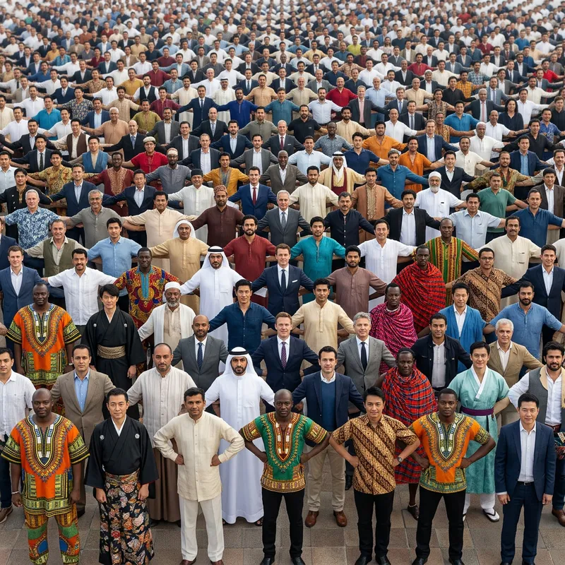 Men Tessellation Illustration Men Tessellation Illustration