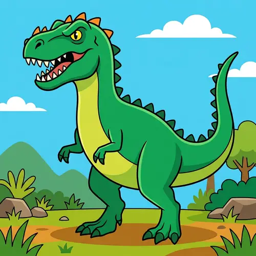 Clipart Dinosaur: Simple & Visually Appealing Illustration