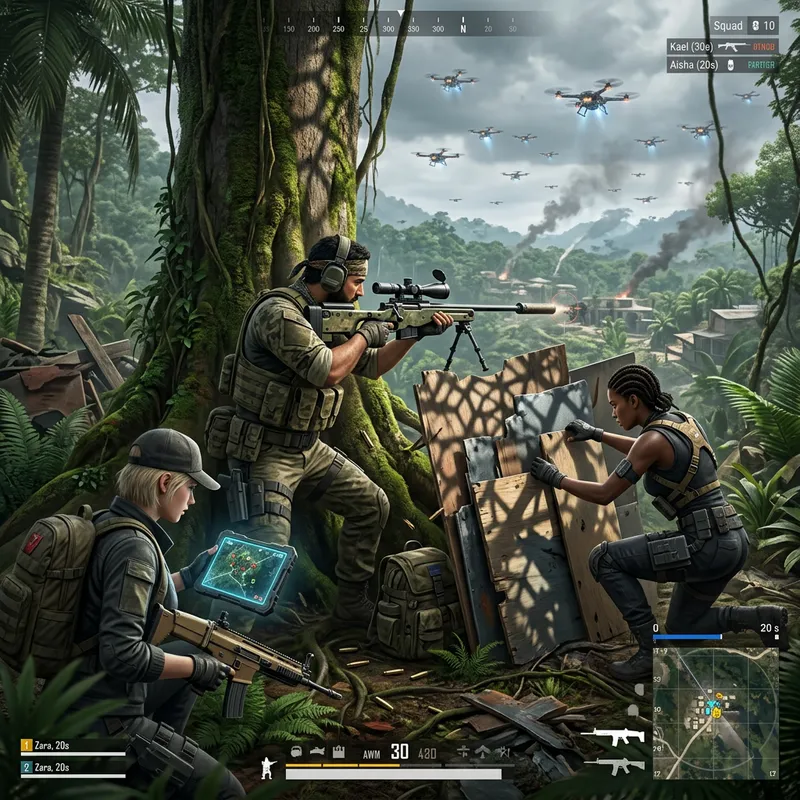 Epic Freefire Gaming Battle Royale Adventure