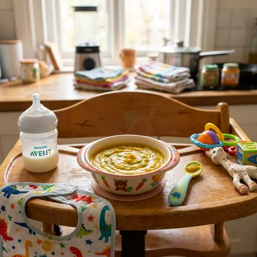 Nutritious Pea and Carrot Baby Soup Recipe