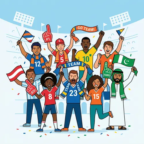 Diverse Sports Fans Cheering | Passionate Sports Enthusiasts