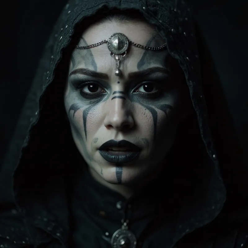 Intense Fantasy Portrait of a Mysterious Woman Intense Fantasy Portrait of a Mysterious Woman