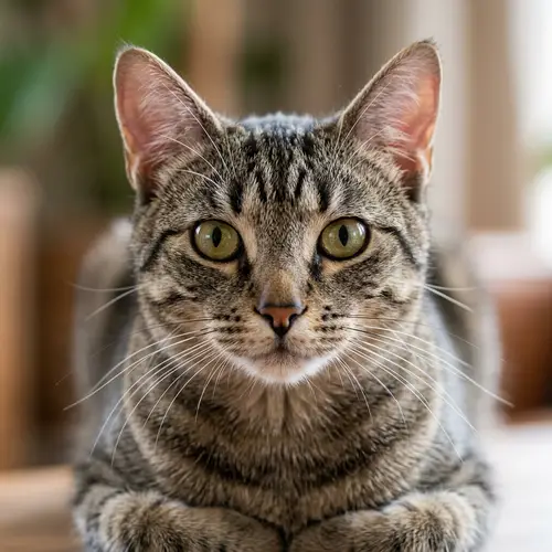 Shorthaired Domestic Cat with Silky Fur | Felis Catus Image