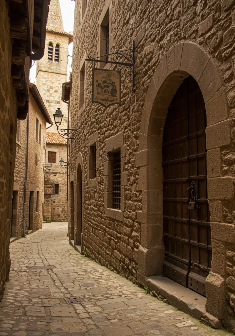 Charming Medieval Alley with Historic Features Charming Medieval Alley with Historic Features