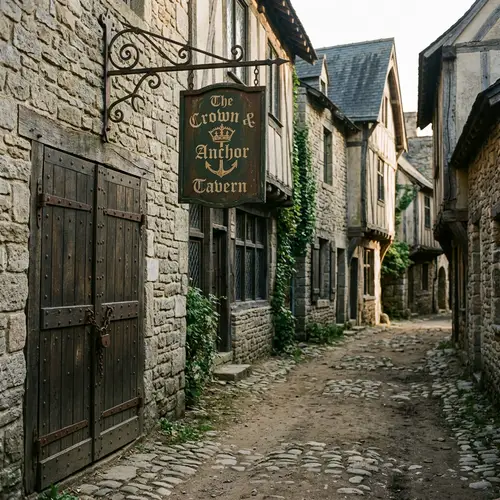Charming Medieval Alley with Historic Features