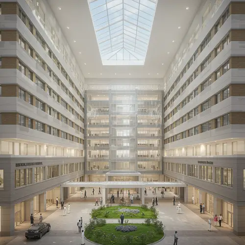 5-Story Natural Light Hospital Design
