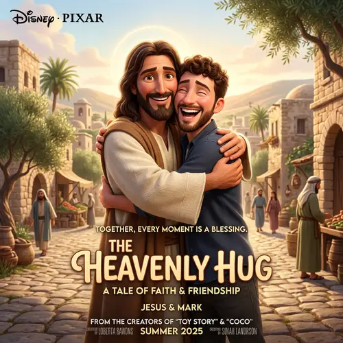 Disney Pixar-style Jesus & Me Poster