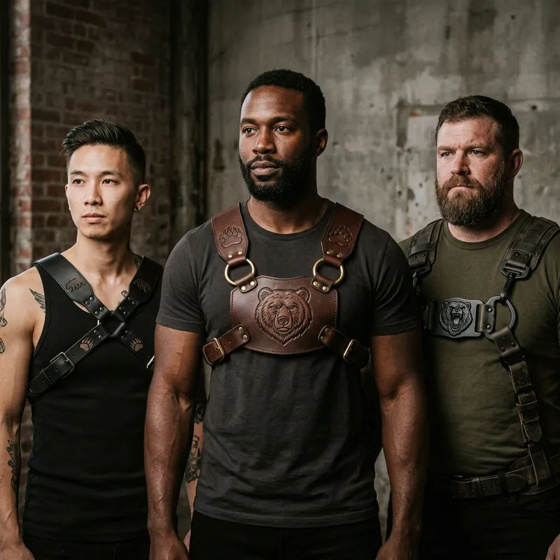 Brutal Men's Bear Harnesses: Unique Designs for Rugged Appeal Brutal Men's Bear Harnesses: Unique Designs for Rugged Appeal