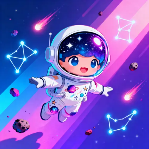 Cartoon Space Astronaut Mascot Design