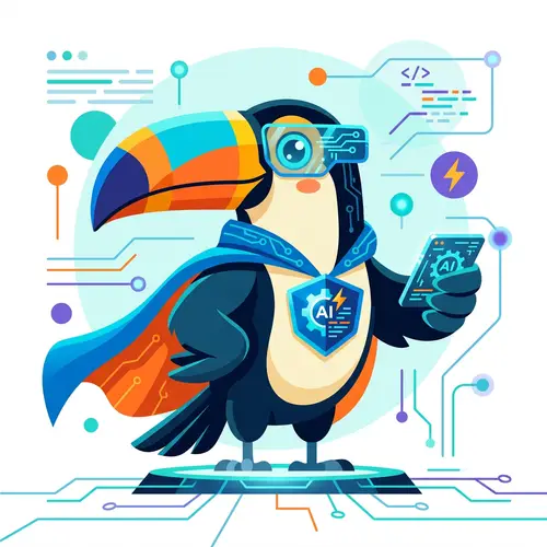 Toucan Superhero Mascot Design for Events