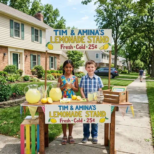 Lemonade Stand Fun: Sara & Tim's Summer Adventure