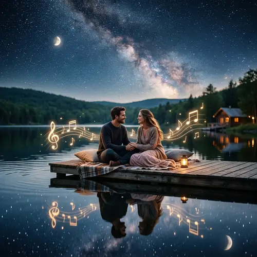 Ethereal Romantic Song with Dialogue Element | Serene Starlit Scene