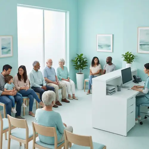 Minimalist Medical Clinic Reception Area