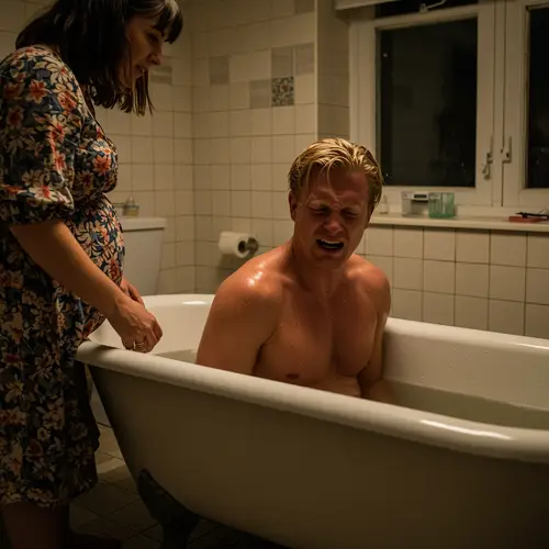 Home Birth Experience of a Strong Blond Man