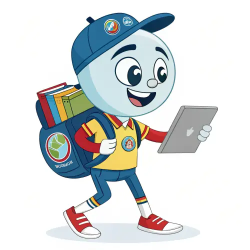 Sanctus World School Mascot Design
